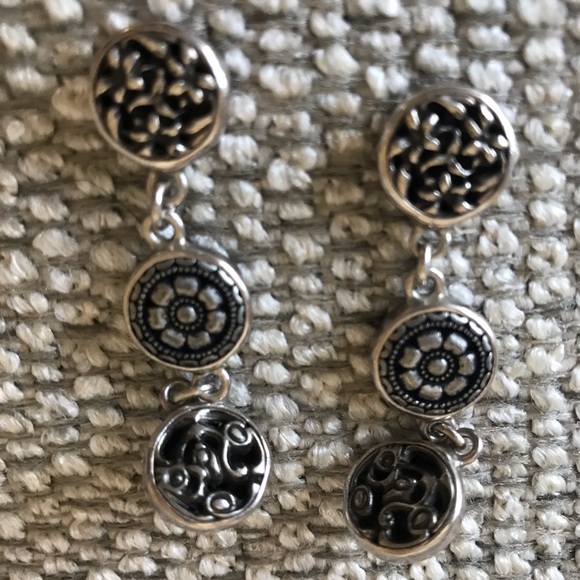 BARRY BRINKER- VERMEIL BUTTON EARRINGS